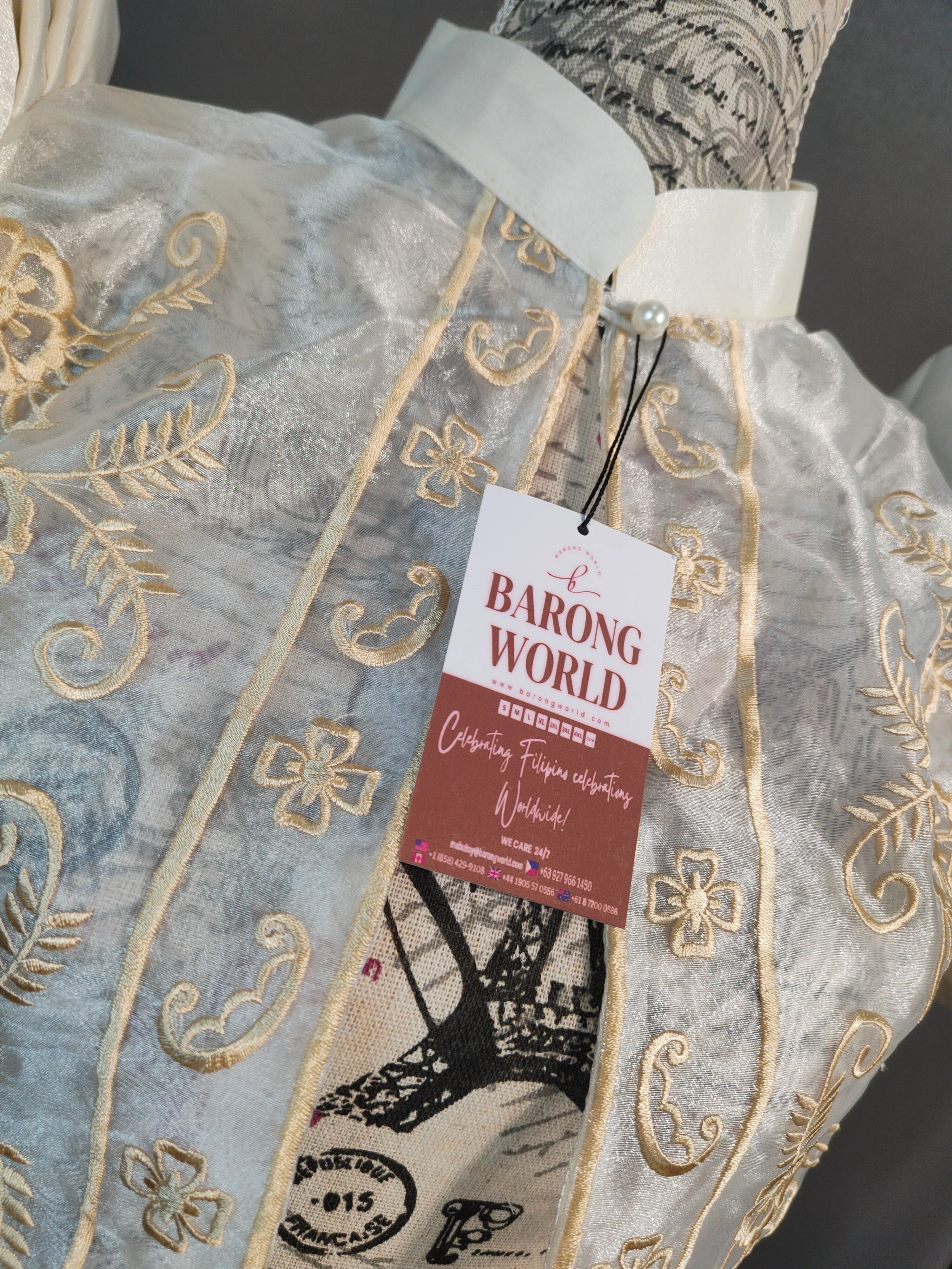 Organza Classic Premium Filipiniana Bolero - LJM004 - Image 5