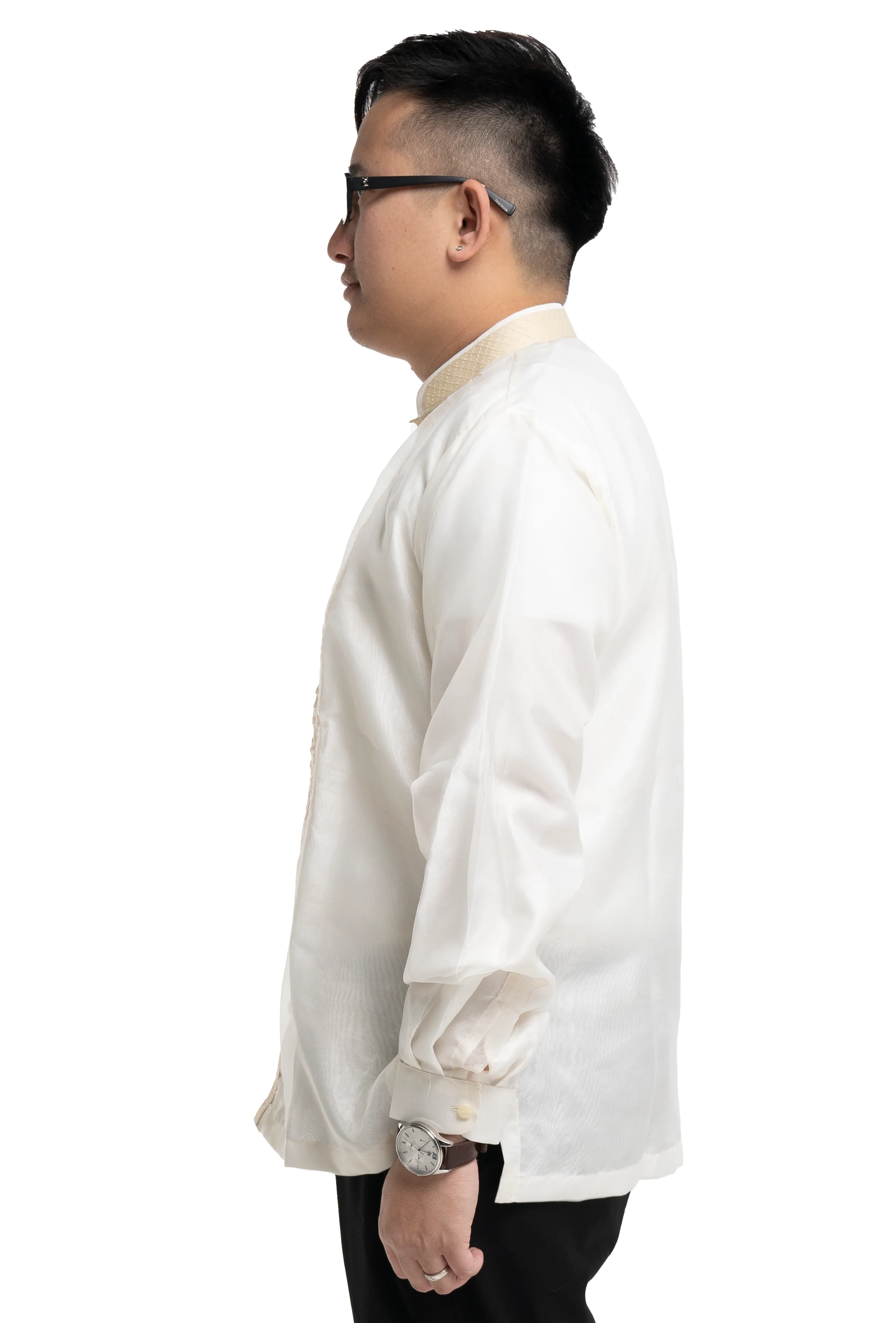 Organza Classic Premium Embroidery Barong Tagalog - Joven - JV75 - Image 5