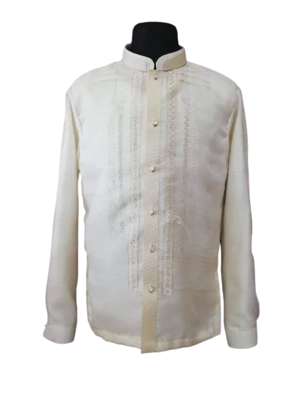 Organza Classic Premium Embroidery Barong Tagalog - Joven - JV75 - Image 7