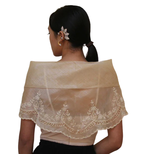 Organza Elegant Filipiniana Alampay  - Marie - MRA01 - Image 4