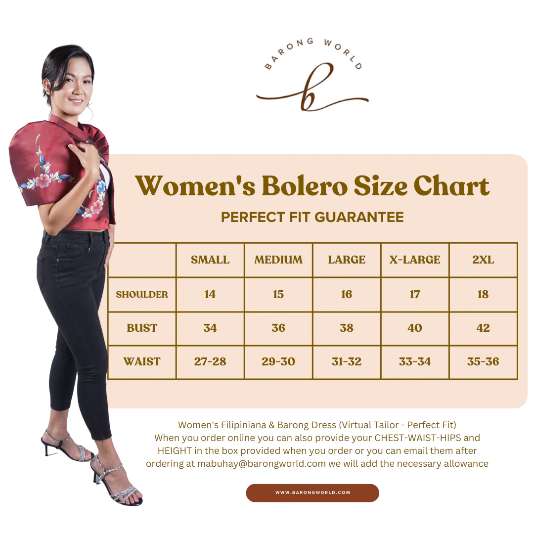 Premium Cultural Spanish Alampay Filipiniana - Maria - JLRM026 - Image 4