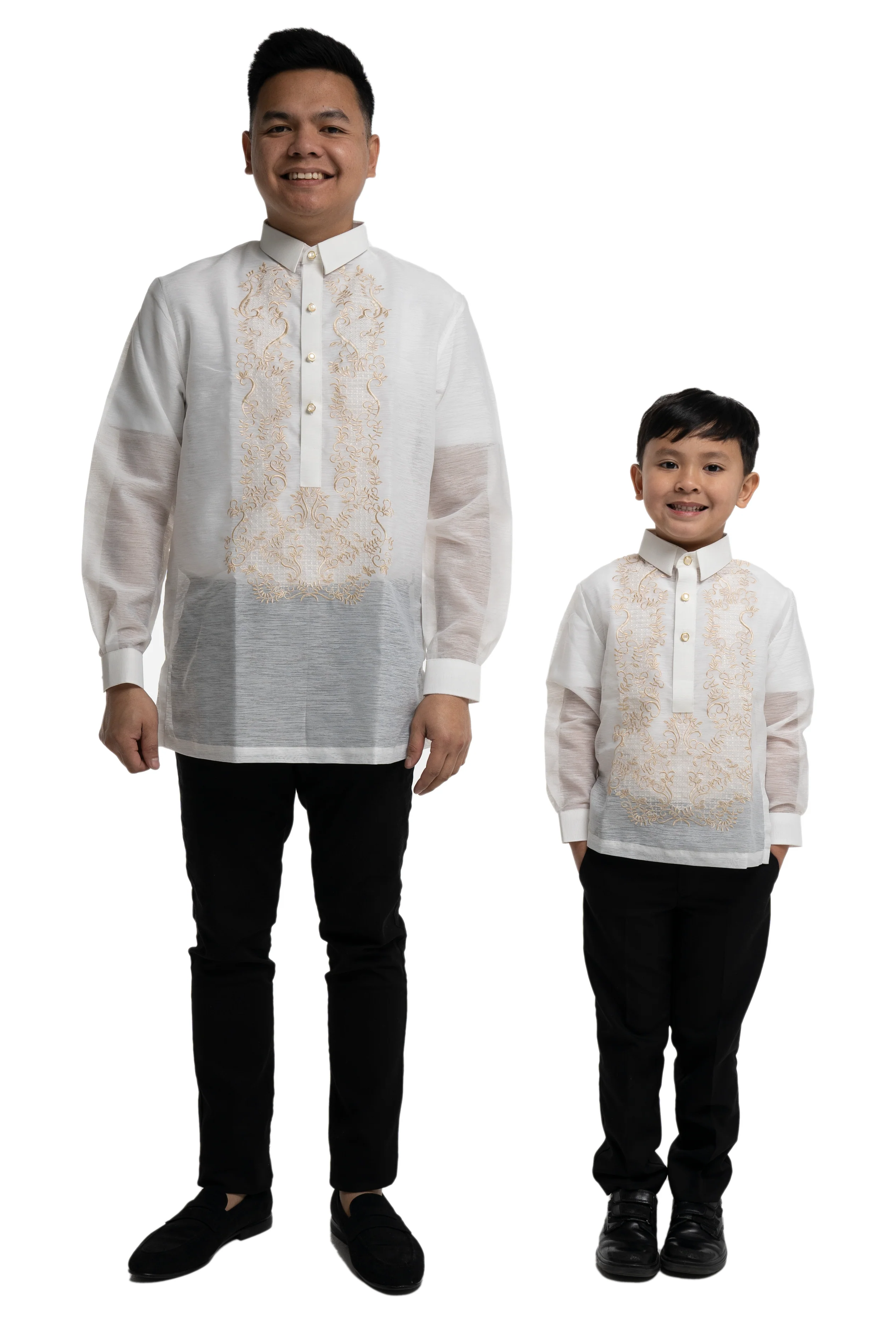 Father & Son Jusilyn Classic Barong Tagalog Bestseller Set- F3 - Image 3