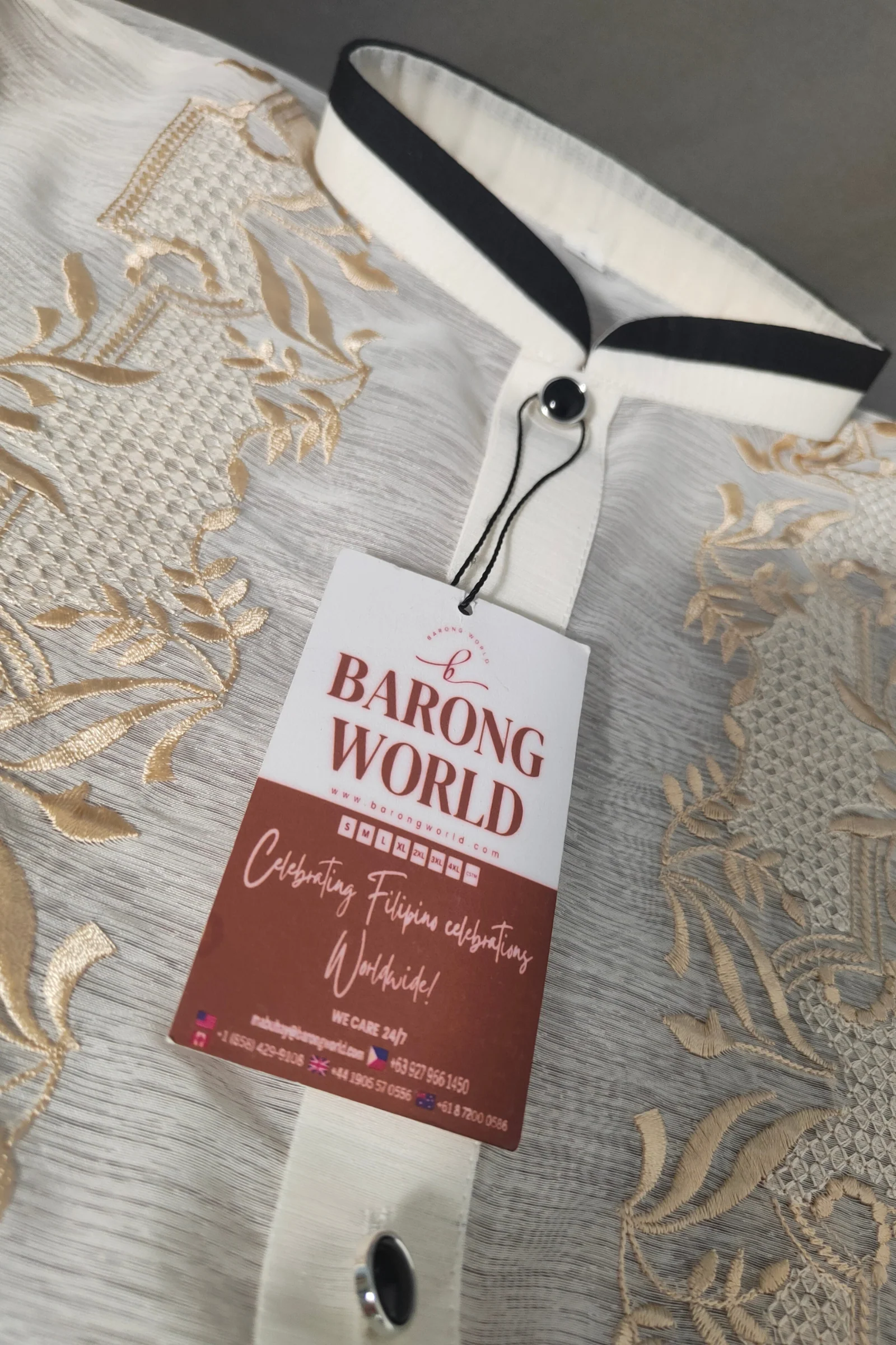 Jusi Cultural Chinese Collar Barong Tagalog  - Lawrence - JS90 - Image 6