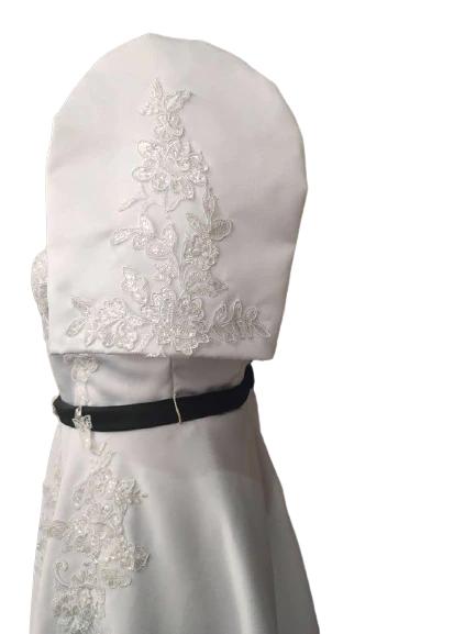 Duchess White Simple Filipiniana Bestida - Mara - ML70 - Image 5