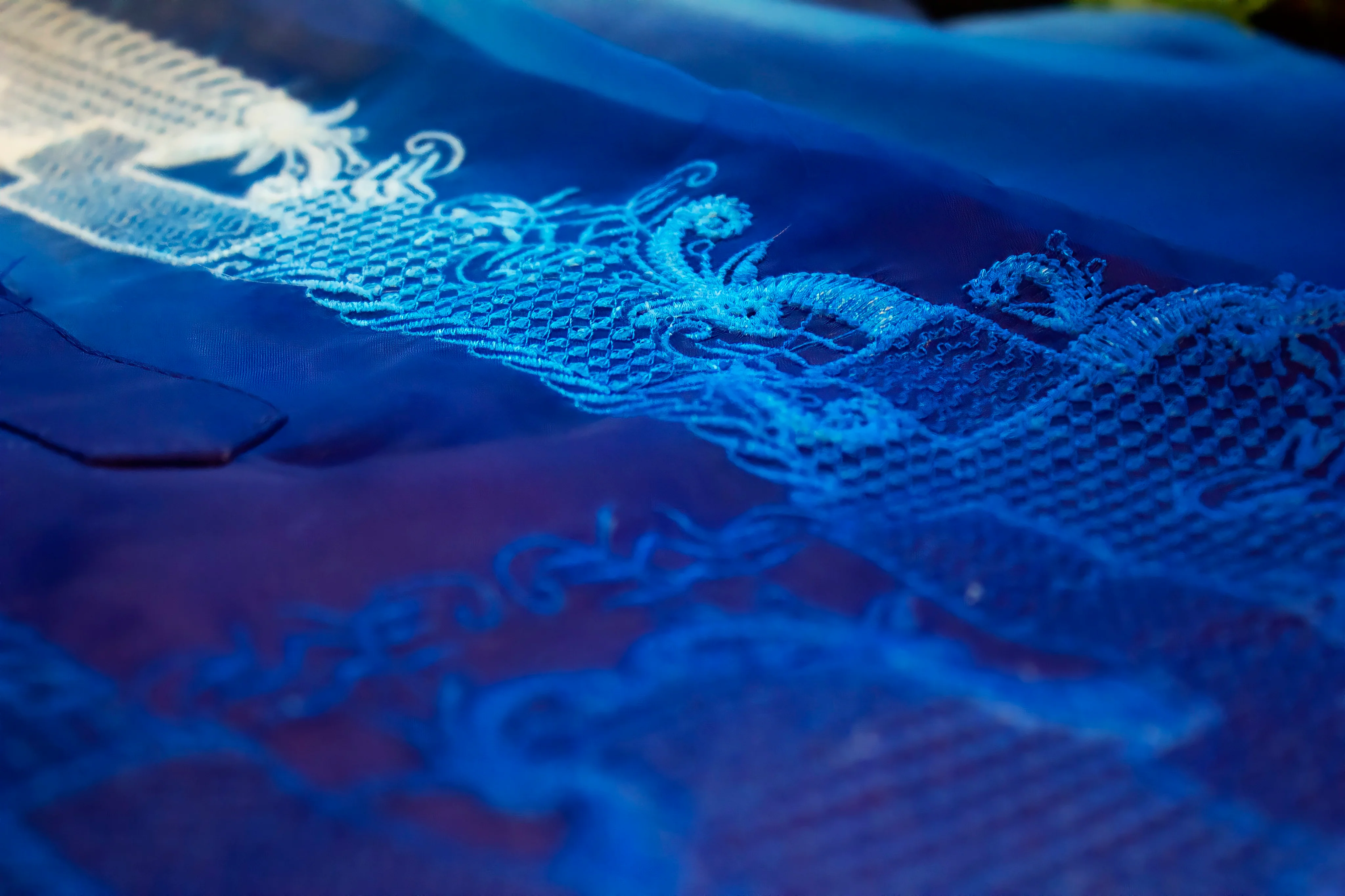 Organza Mono Blue Barong Tagalog -  Jerome - LST4 - Image 4