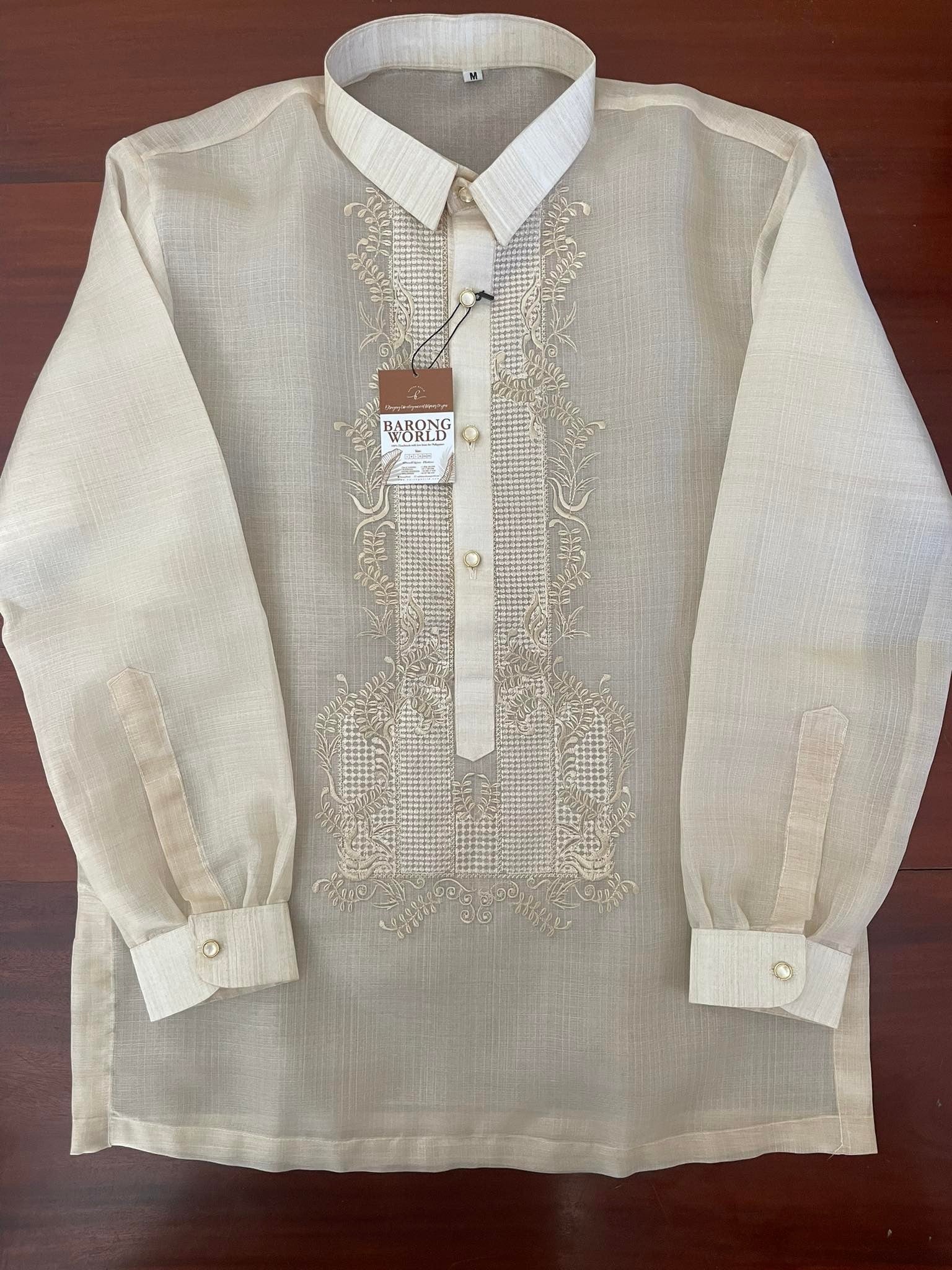 Pina Cocoon Classic Premium Barong Tagalog - Carlos - MR404 - Image 3