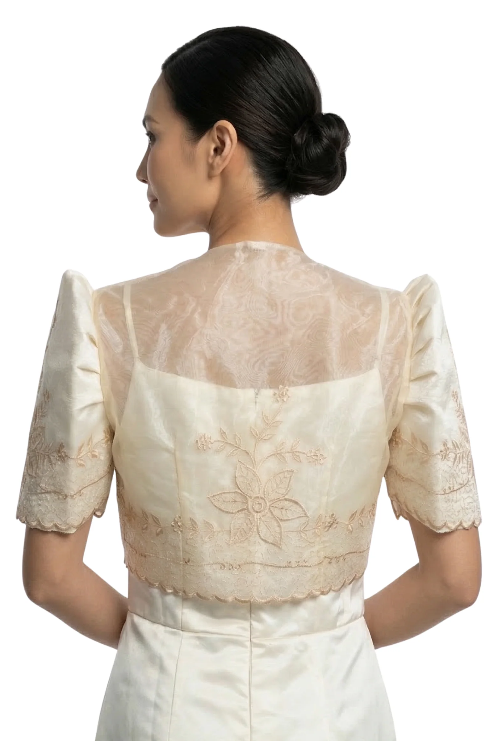 Organza Classic Premium Filipiniana Bolero - MR696 - Image 3