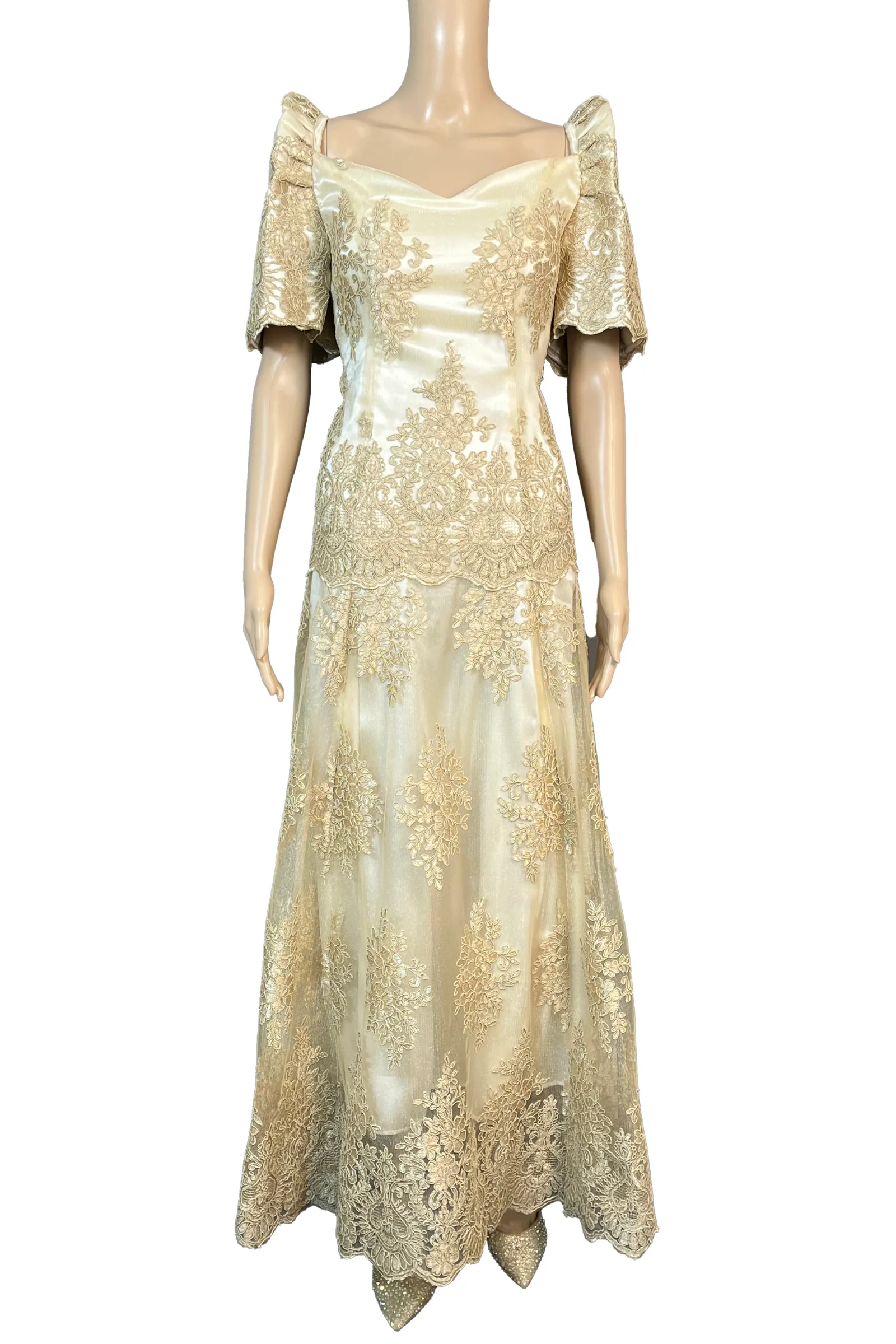 Prestige Elegant Filipiniana Full Lace Gown with Lining - Helaena - JB804 - Image 3