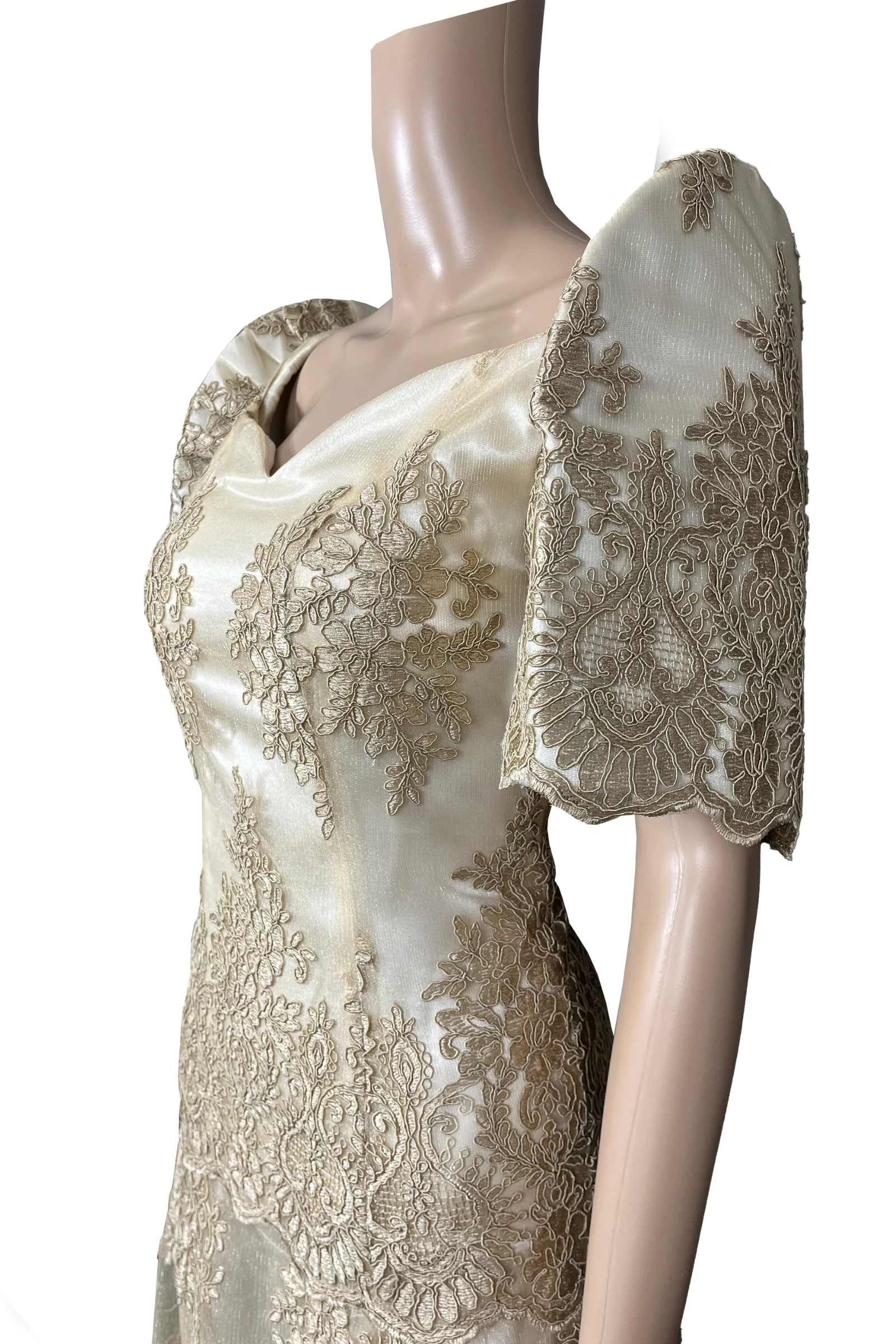 Prestige Elegant Filipiniana Full Lace Gown with Lining - Helaena - JB804 - Image 9